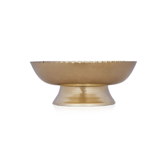 Brass Bowl With Base - 1.75 x 4.25 Inches | Phaldar Design Brass Cup/ Pooja Cup for Home