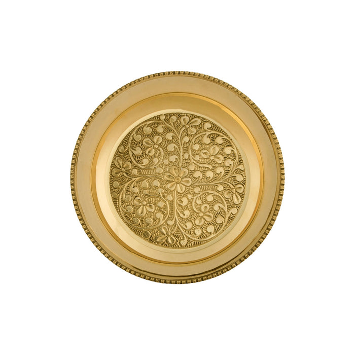 Brass Bowl With Base - 1.5 X 4 Inches | Pooja Cup/ Brass Ritual Bowl/ Small Bowl For Temple