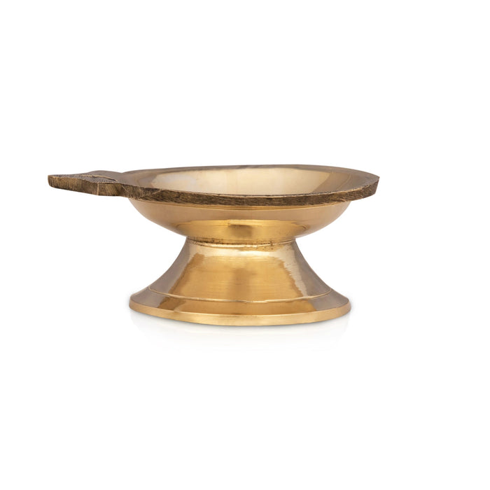 Kartik Deepam With Base - 1 x 2 Inches | Brass Lamp/ Agal Vilakku Deepam/ Karthik Deepam for Home