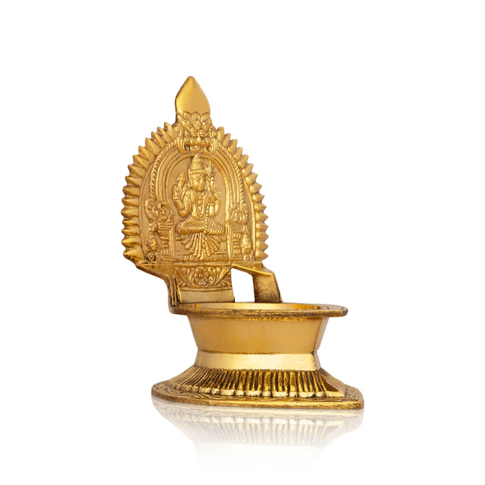 Kamakshi Deepam - 6.5 x 5 Inches | Kamatchi Amman Vilakku/ Brass Kamatchi Vilakku for Pooja