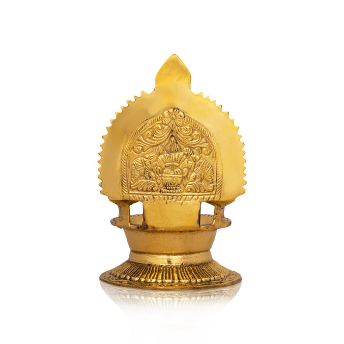 Kamakshi Deepam - 6.5 x 5 Inches | Kamatchi Amman Vilakku/ Brass Kamatchi Vilakku for Pooja