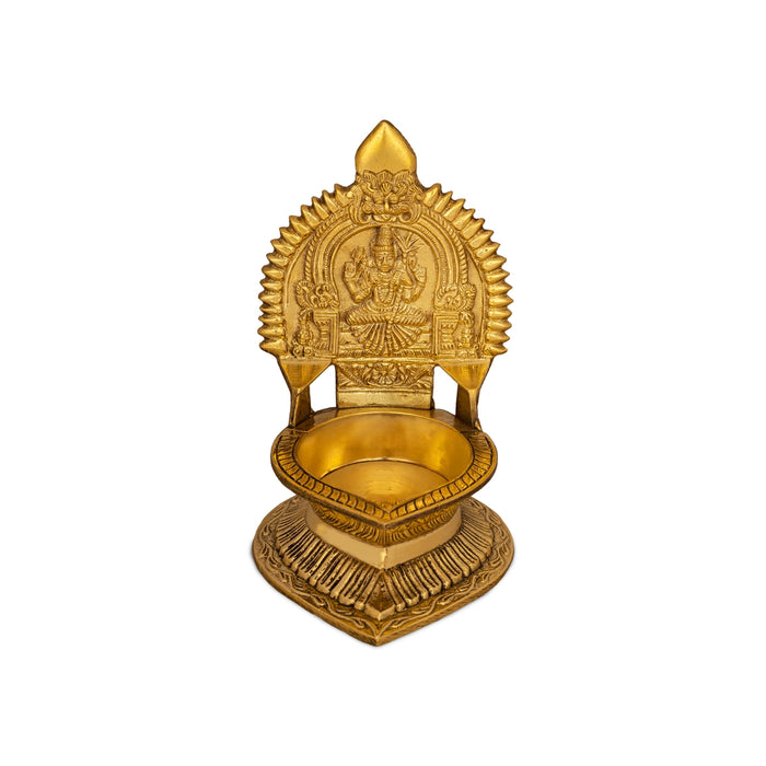 Kamakshi Deepam - 6.5 x 5 Inches | Kamatchi Amman Vilakku/ Brass Kamatchi Vilakku for Pooja