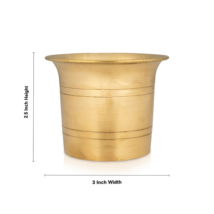 Panchapatra - 2.5 X 3 Inches | Panch Patra/ Brass Panchapalli For Pooja And Rituals