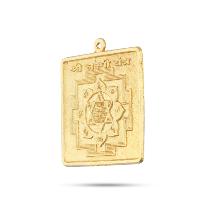 Shri Lakshmi Yantra - 5.5 x 2.5 Inches | Laxmi Yantram/ Metal Yantram for Home