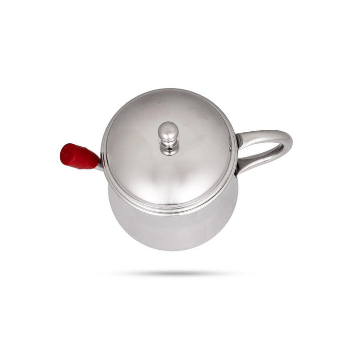 Oil Pot With Lid - 4.5 x 5.5 Inches | Stainless Steel Oil Pot With Handle/ Tea Pot for Home/ 150 Gms Approx