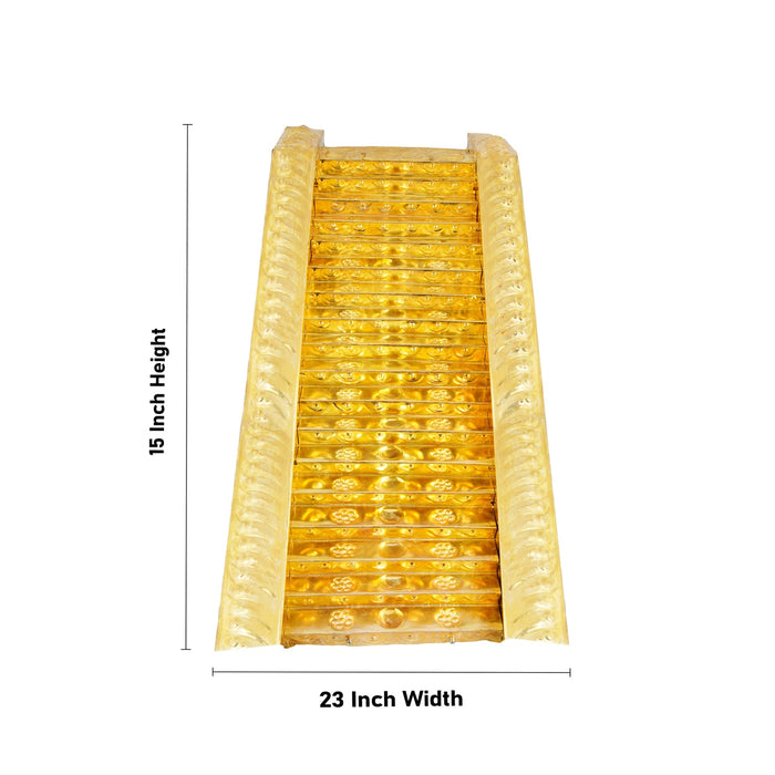 Ayyappan Padi - 15 x 23 x 14 Inches | Ayyappan 18 Padi/ Brass 18 Padi Ayyappan for Pooja