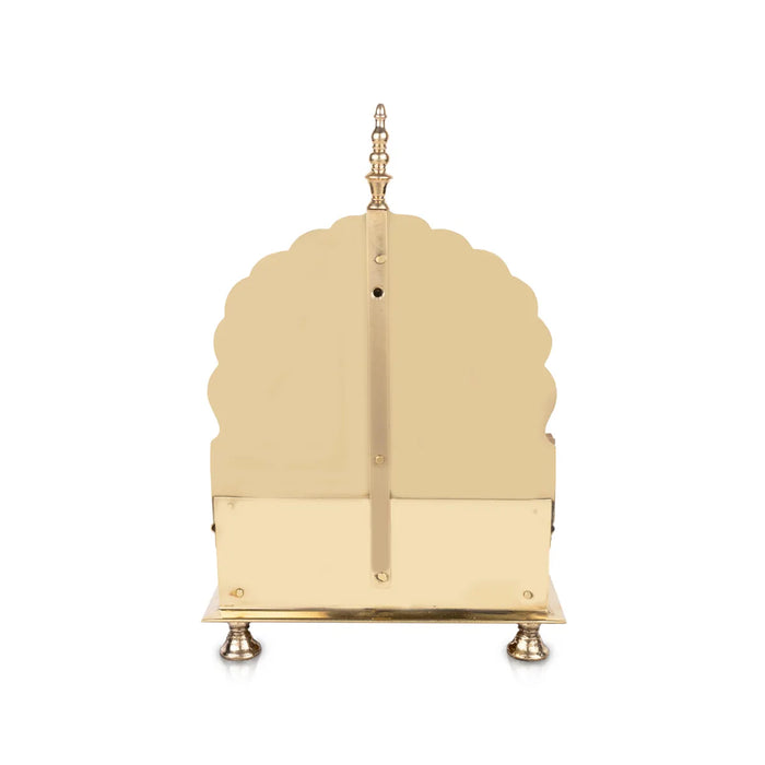 Sinhasan With Leg - 9.75 x 7 Inches | Singhasan/ Brass Simhasanam for Deity