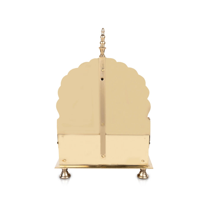 Sinhasan With Leg - 13.5 x 9 Inches | Singhasan/ Brass Simhasanam for Deity