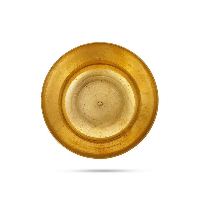 Brass Bowl - 1.25 X 3 Inches | Brass Cup/ Pooja Bowl/ Small Bowl For Kumkum & Chandan