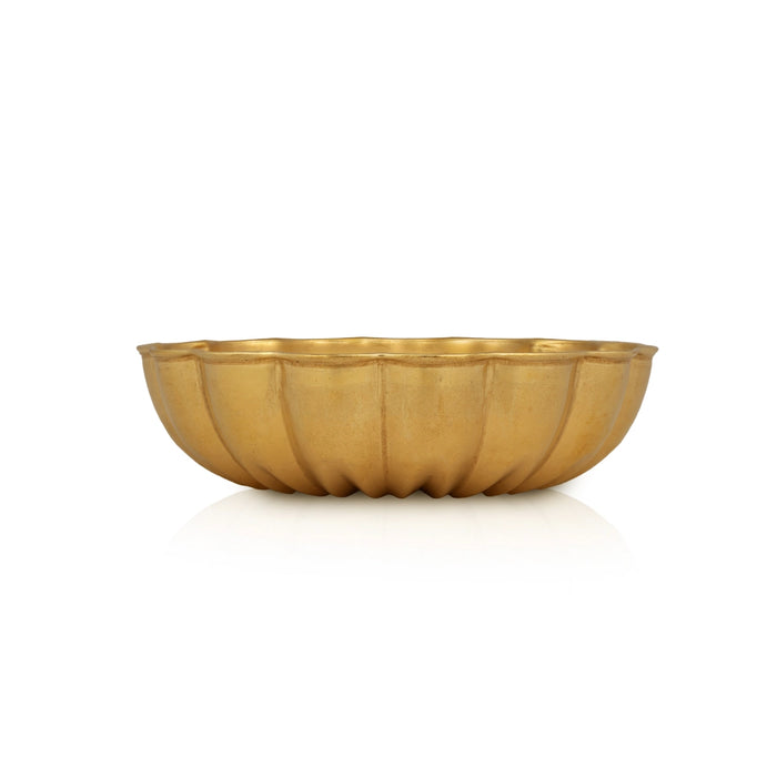 Agarbathi Stand With Bowl - 3.75 Inches | Lotus Shape Bowl/ Brass Incense Stick Holder/ Agarbatti Holder For Pooja