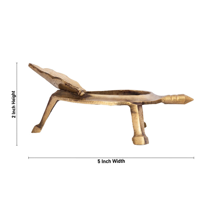 Shankh Stand - 2 x 5 Inches | Brass Shankh Holder/ Shankh Rakhne Ka Stand for Pooja