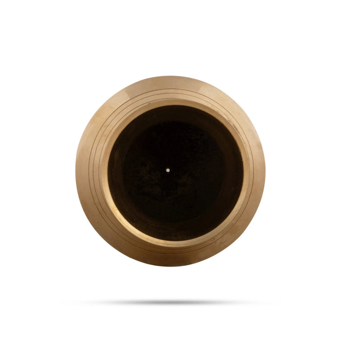 Abhishek Lota - 3 x 2.5 Inches | Shivling Lota/ Brass Abhishek Pot/ Brass Lota for Shivling Pooja