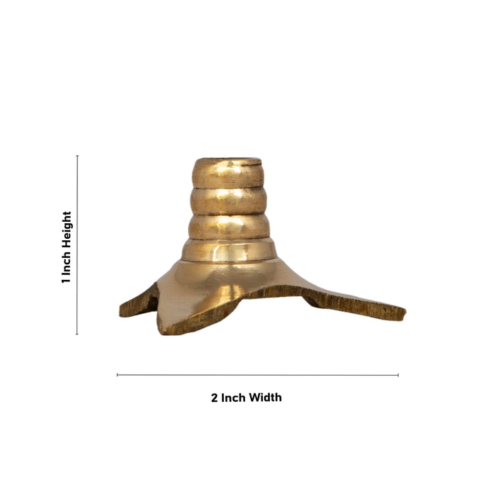 Vilakku Thiri Holder - 1 x 2 Inches | Brass Thiri Holder/ Vilakku Thiri Stand for Lamp/ 10 Gms Approx