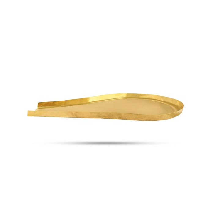 Abhisheka Patra - 0.5 x 6.5 x 3.5 Inches | Abhishek Patra/ Brass Abhisheka Plate for Pooja