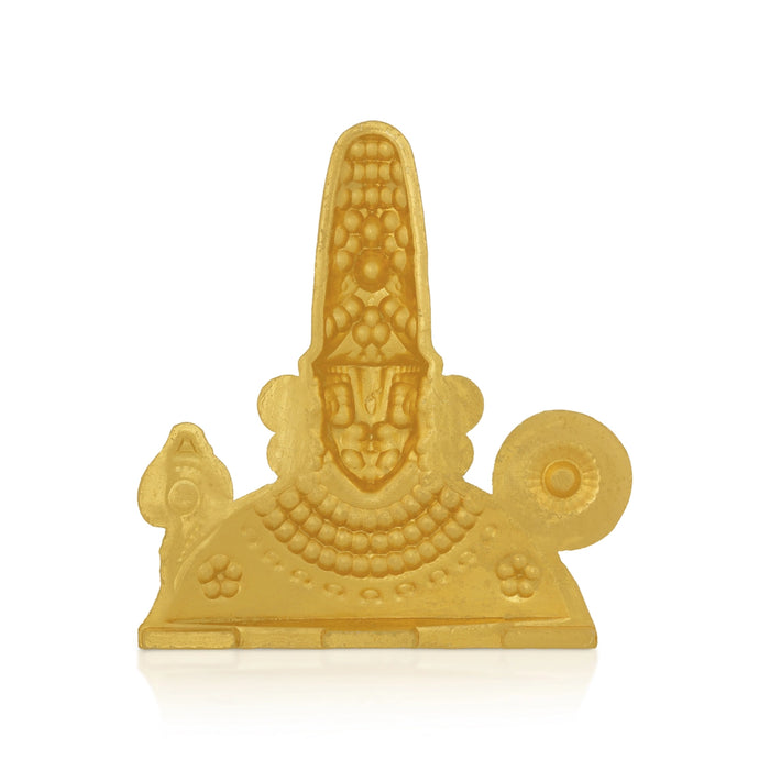 Balaji Bust Murti - 3 x 2.5 Inches | Zinc Stone Perumal Idol/ Lord Srinivasa Statue For Decor