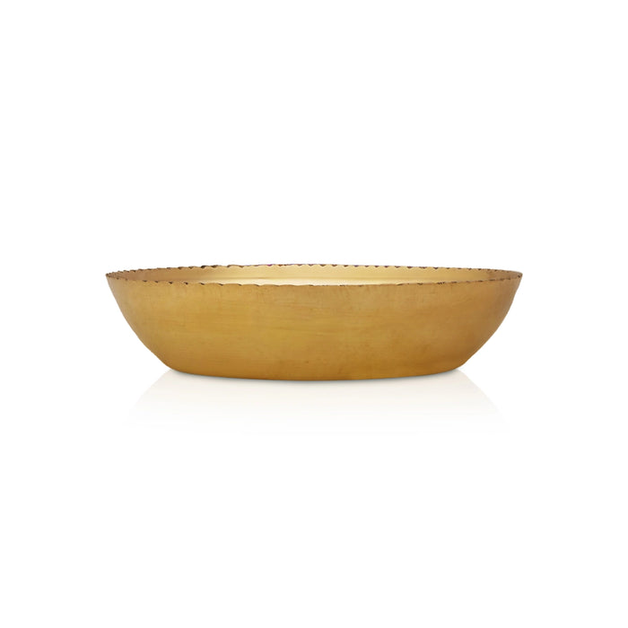 Cutting Plate - 1 x 4 Inches | Brass Pooja Plate/ Decorative Thali for Pooja Rituals