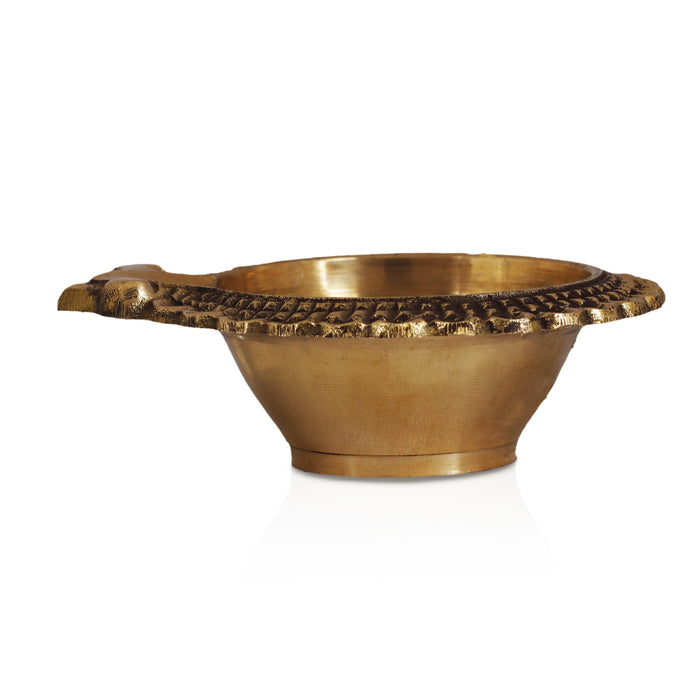 Lakshmi Kubera Vilakku - 1 x 2.5 Inches | Brass Laxmi Kubera Deepam/ Kuber Lakshmi Vilakku for Pooja