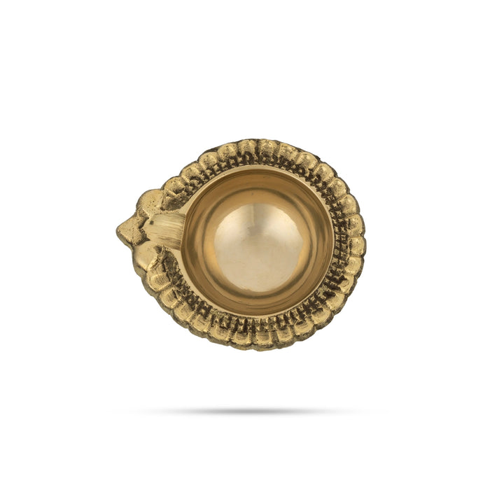 Kubera Lakshmi Vilakku - 1 x 3 Inches | Brass Lamp/ Brass Deepam/ Laxmi Kubera Deepam for Pooja