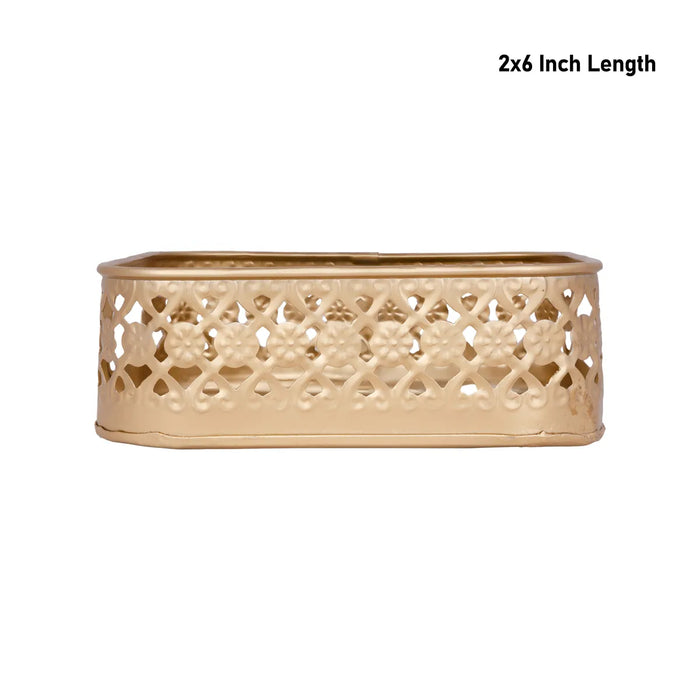 Cow Design Pichwai Tray - 2 X 6 Inches | Square Shape/ Thali Plate/Decorative Plate For Serving