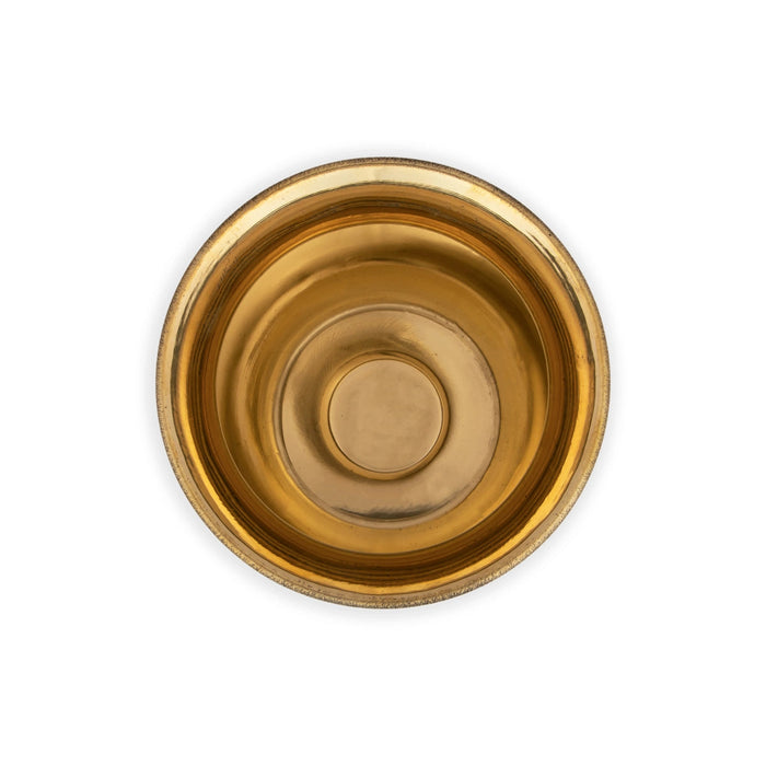 Brass Lota - 4.25 x 4.25 Inches | Brass Kalash/ Chombu for Pooja/ 185 Gms Approx