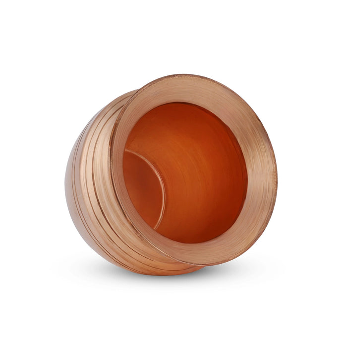 Chombu - 3.5 x 4 Inches | copper Lota/ Kalash Pot/ Pooja Pot for Home & Pooja