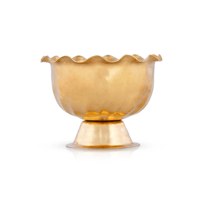 Chandan Cup With Base - 2 x 2.5 Inches | Brass Bowl/ Small Bowl/ Brass Cup/ Pooja Bowl for Home