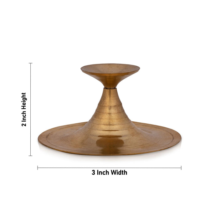 Camphor Burner - 2 X 3 Inches | Brass Kapoor Dhani/ Kapurdani/ Brass Aarti For Daily Pooja