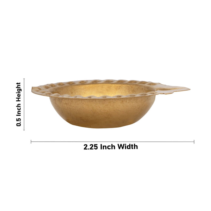 Kartik Deepam - 0.5 x 2.25 Inches | Agal Vilakku Deepam/ Karthik Deepam/ Brass Lamp for Pooja