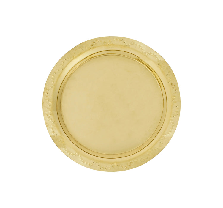 Brass Plate - 7 Inches | Thali Plate/ Pooja Plate for Home