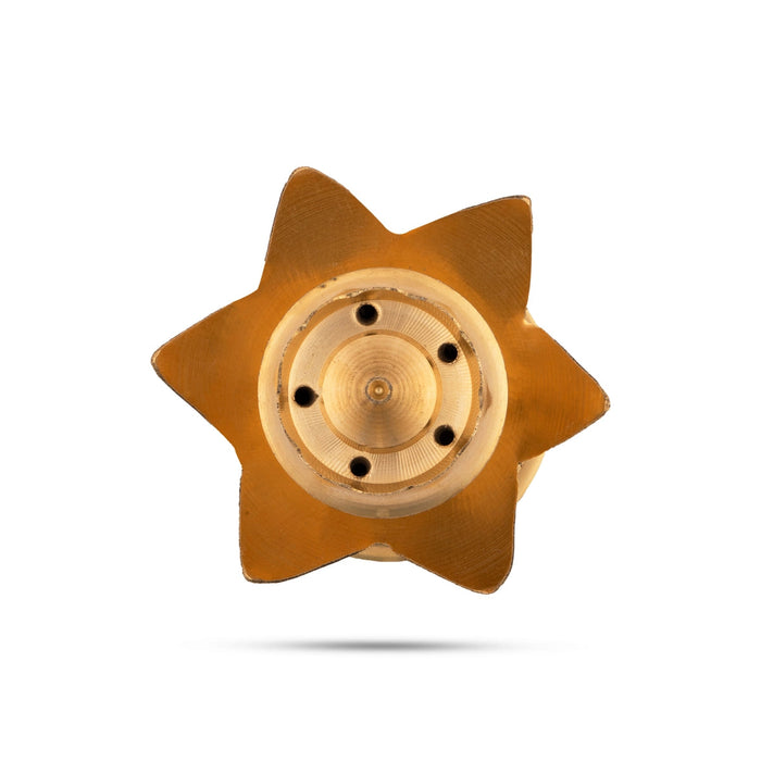 Brass Agarbathi Stand - 2.5 x 3 Inches | Incense Stick Holder/ Agarbatti Holder for Pooja
