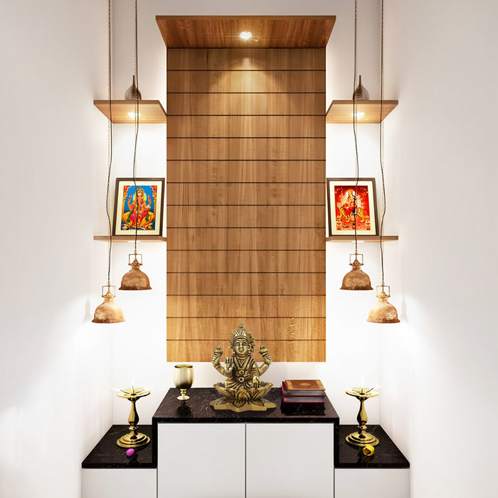 Lakshmi Statue Sitting On Lotus Base-3.5 x 2.75 Inches | Laxmi Statue/ Antique Brass Idol/ Laxmi Idol for Pooja