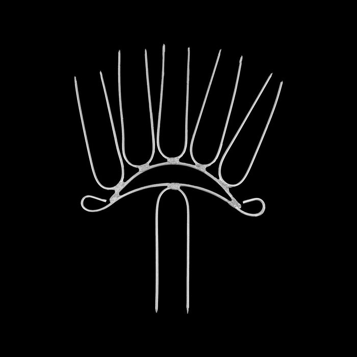 White Metal Coconut Stick - 6 x 4.5 Inches | 5 Kambi Kalash Stick for Varalakshmi Pooja Decoration