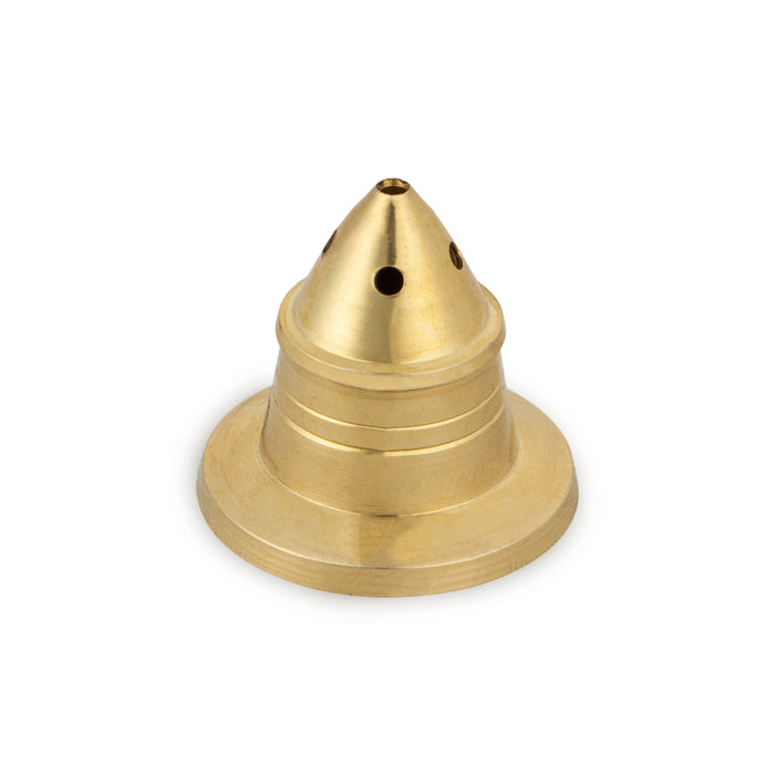 Rocket Design Incense Holder With Base - 1.5 x 1.5 Inches | Brass Agarbathi Stand/ Agarbatti Stand for Pooja