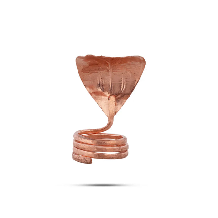 Nagam Statue - 1 x 1 Inch | Copper Idol/ Snake Statue/ Naag Devta Murti/ Snake Sculpture for Pooja