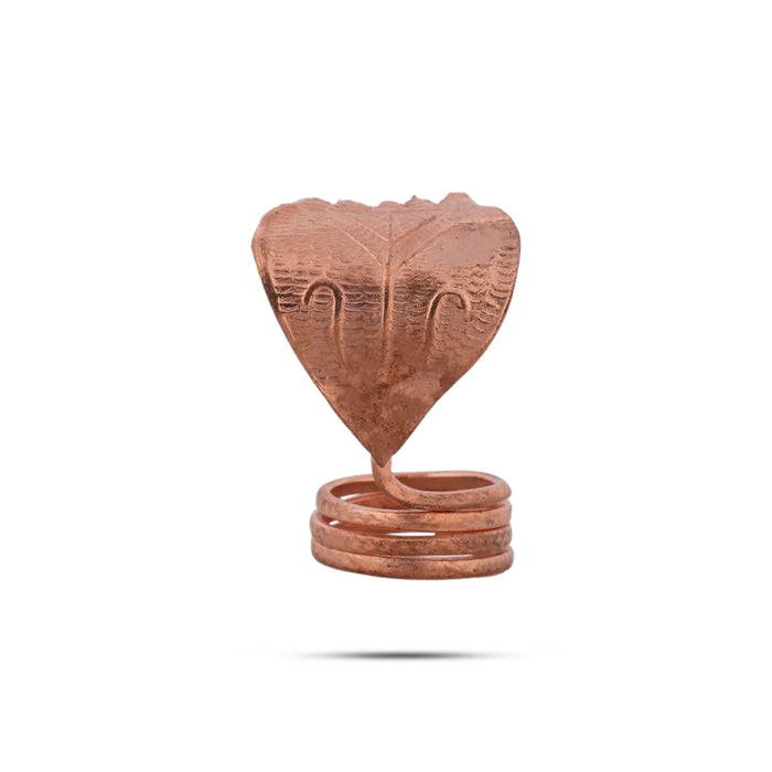 Nagam Statue - 1 x 1 Inch | Copper Idol/ Snake Statue/ Naag Devta Murti/ Snake Sculpture for Pooja