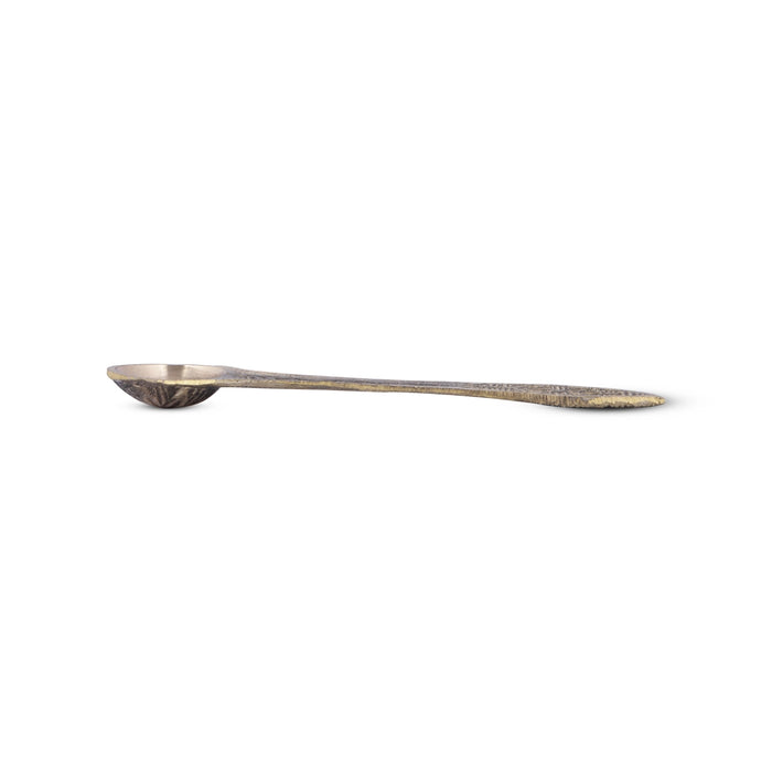 Brass Achmani - 4.5 Inches | Uddharani/ Pali Spoon for Pooja/ 15 Gms Approx