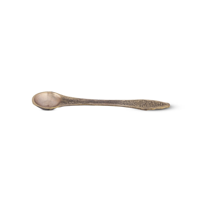 Brass Achmani - 4.5 Inches | Uddharani/ Pali Spoon for Pooja/ 15 Gms Approx