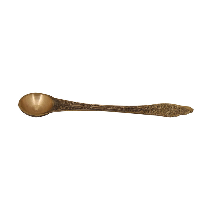 Brass Achmani - 5 Inches | Uddharani/ Pali Spoon/ Pancha Patra Spoon for Pooja/ 20 Gms Approx