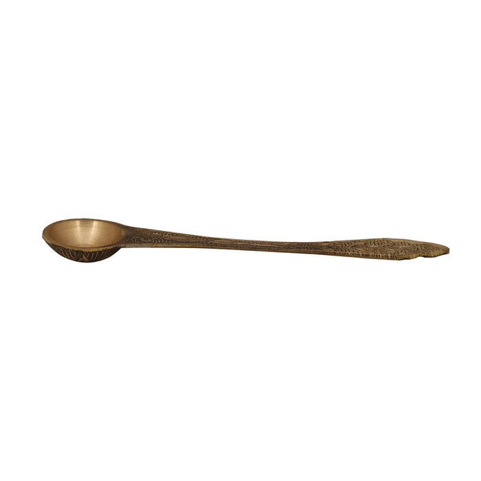 Brass Achmani - 5 Inches | Uddharani/ Pali Spoon/ Pancha Patra Spoon for Pooja/ 20 Gms Approx