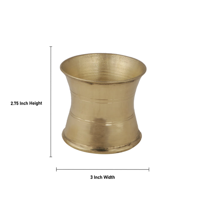 Brass Panchapatra - 2.75 Inch | Pancha Patra/ Panch Patra/ Panchapatram for Pooja