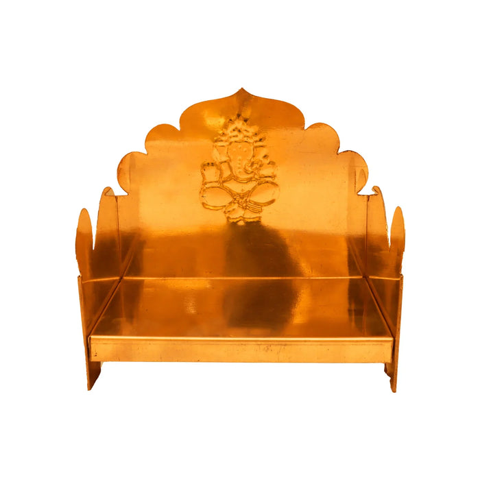 Manai Palagai - 7.5 x 5.5 x 8 Inches | Brass Chowki/ Patla for Home/ 860 Gms