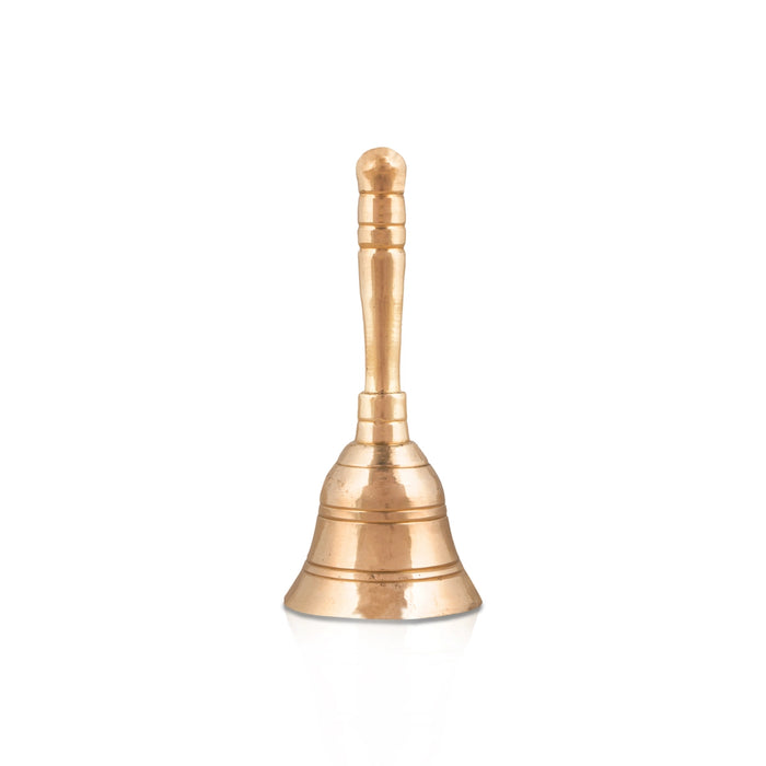 Hand Bell - 4.5 x 2 Inches | Pooja Ghanti/ Pooja Bell/ Brass Ghanti for Home