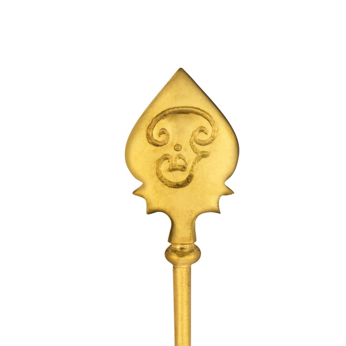 Murugan Vel - 3 x 1 Inches | Brass Vel/ Muruga Vel/ Brass Astras for Pooja