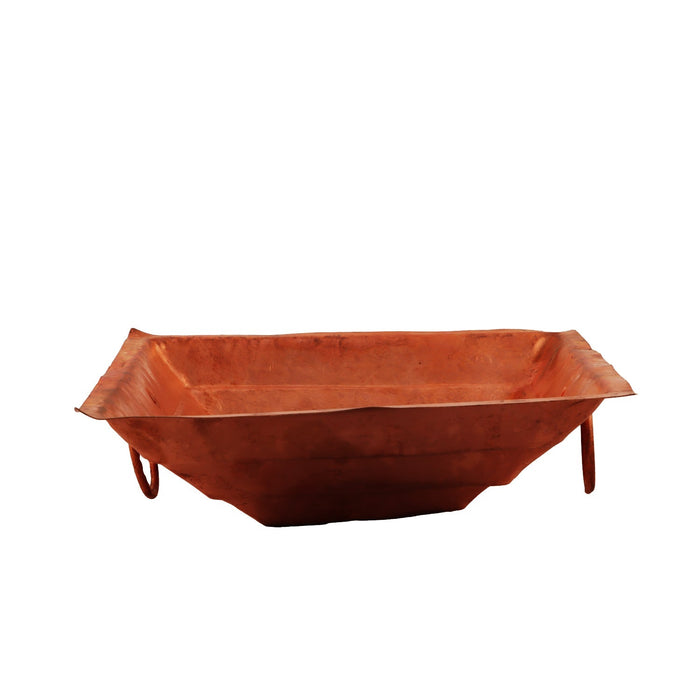 Havan Kund Without Stand - 4 X 12 X 12 Inches | Copper Agnihotra/ Hawan Kund For Performing Sacred Fire Rituals