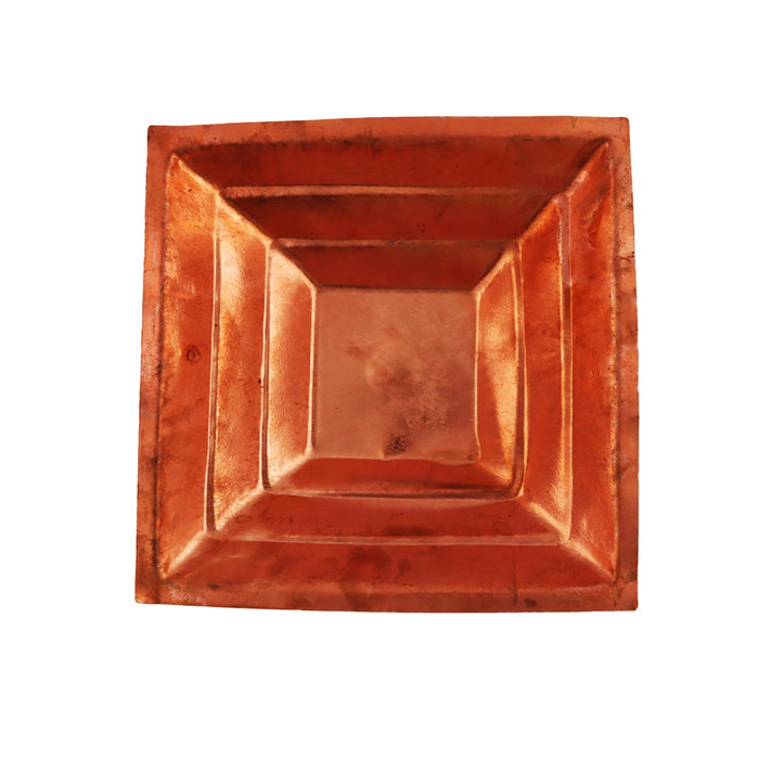 Havan Kund Without Stand - 4 X 12 X 12 Inches | Copper Agnihotra/ Hawan Kund For Performing Sacred Fire Rituals