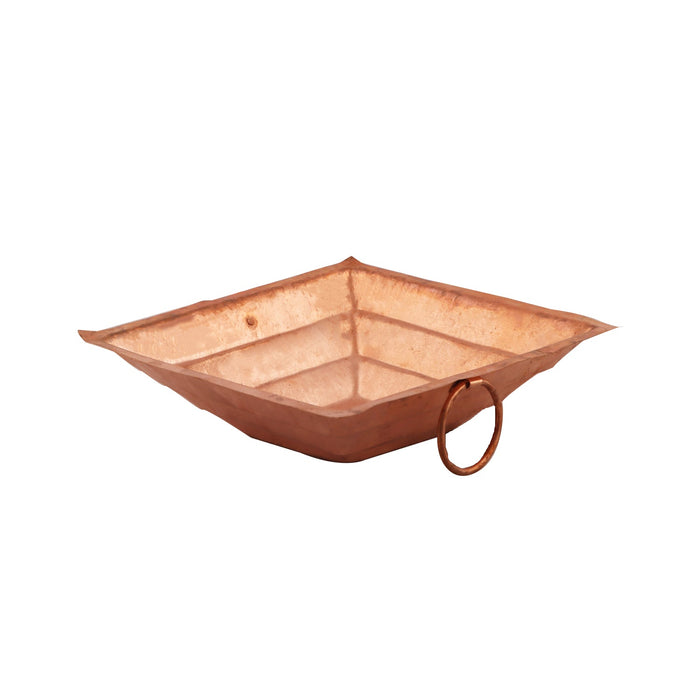 Havan Kund Without Stand - 4 X 12 X 12 Inches | Copper Agnihotra/ Hawan Kund For Performing Sacred Fire Rituals