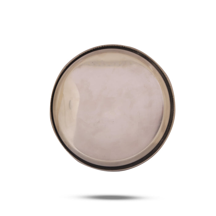 Plate - 0.5 x 7 Inches | Stainless Steel Thali Plate/ Pooja Plate for Home