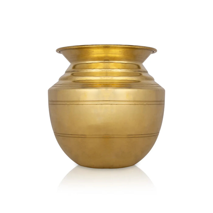 Lota - 6 x 5 Inches | Brass Chombu/ Brass Kalash/ Pooja Pot for Home