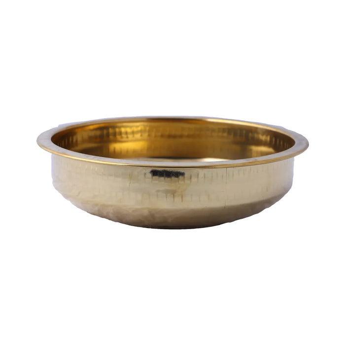 Brass Bowl - 2.75 x 9 Inches | Tharpana Chatti/ Tarpana Chatti for Rituals/ 425 Gms Approx