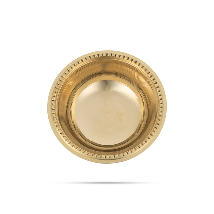 Brass Bowl - 1 x 3 Inches | Brass Cup/ Pooja Bowl for Home